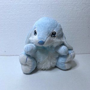 Dan Dee Bunny Rabbit Blue Plush 7" Stuffed Animal Spring Easter Soft Seated